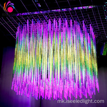 Диско таванот DMX512 RGB LED коцка светлина